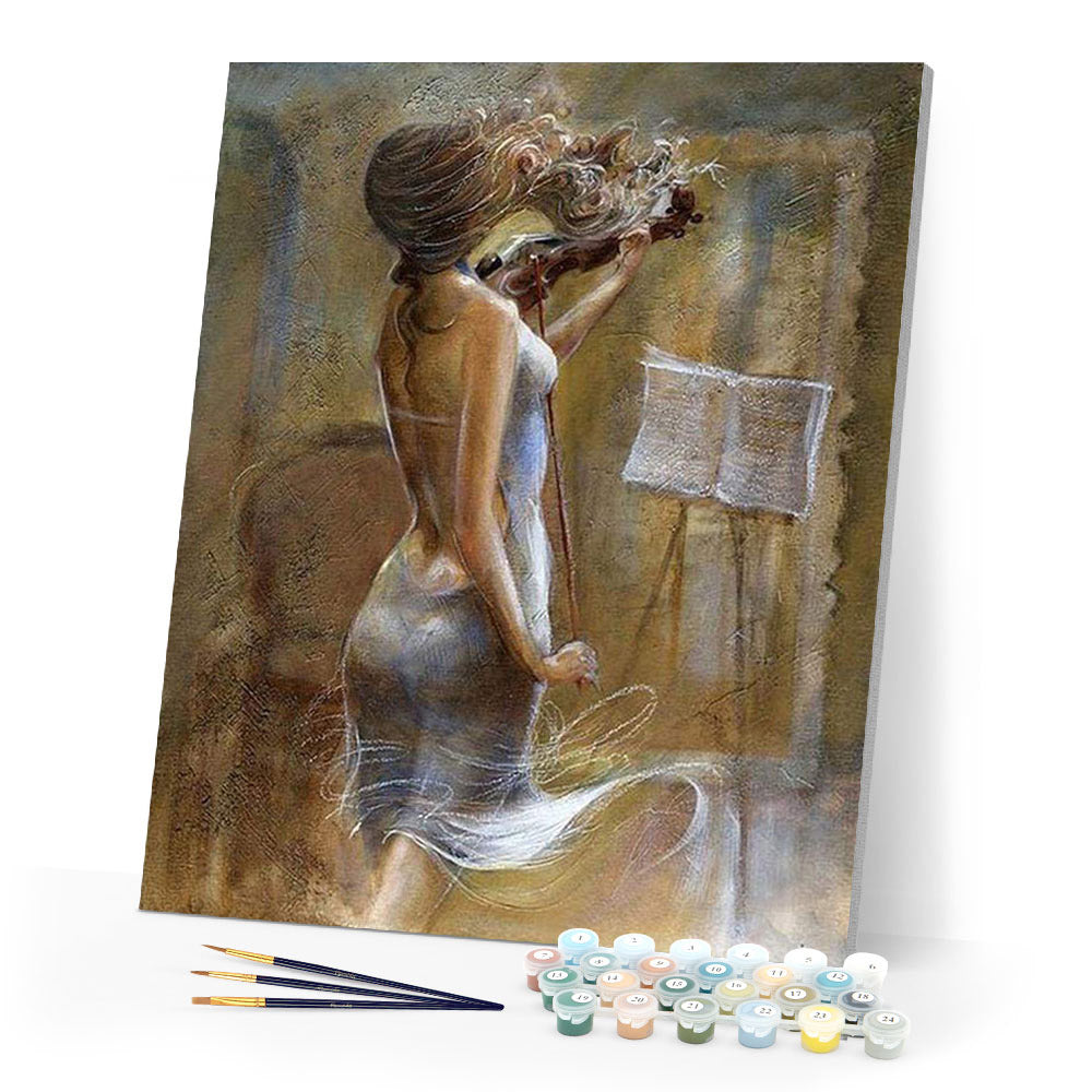 Paint by numbers | Beautiful Violinist | advanced music nude | Figured'Art