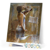 Paint by numbers | Beautiful Violinist | advanced music nude | Figured'Art