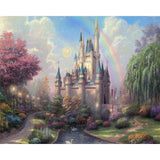 paint by numbers | Castle and Rainbow | advanced landscapes | FiguredArt