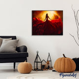 paint by numbers | Pretty Red Dress | dance intermediate romance | FiguredArt