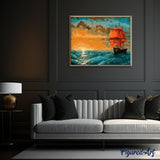 paint by numbers | Sailboat at Sunrise | advanced ships and boats | FiguredArt
