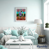 paint by numbers | black cat on the bicycle | new arrivals abstract animals cats easy | FiguredArt