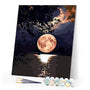 paint by numbers | moon reflection on the lake | new arrivals landscapes easy | FiguredArt