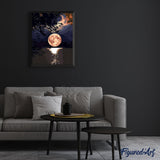 paint by numbers | moon reflection on the lake | new arrivals landscapes easy | FiguredArt