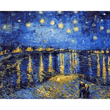 paint by numbers | Van Gogh Starry Night over the Rhone | advanced famous paintings landscapes van gogh | FiguredArt