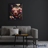 paint by numbers | bear hiding in foliage | new arrivals animals bears advanced | FiguredArt