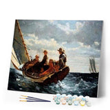 paint by numbers | Children on a Sailboat | advanced ships and boats | FiguredArt
