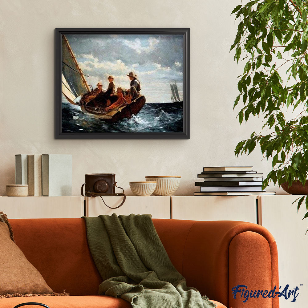 paint by numbers | Children on a Sailboat | advanced ships and boats | FiguredArt