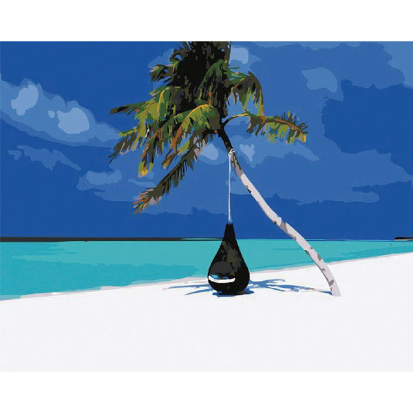 paint by numbers | Blue Lagoon | easy landscapes | FiguredArt