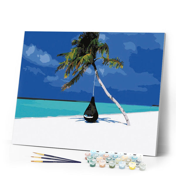 paint by numbers | Blue Lagoon | easy landscapes | FiguredArt