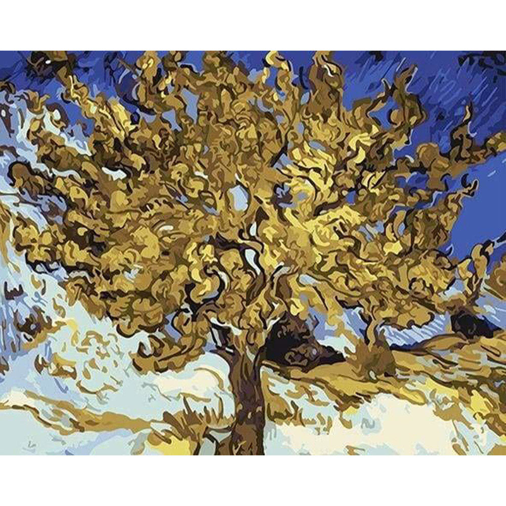 paint by numbers | Van Gogh The Mulberry Tree | famous paintings intermediate trees van gogh | FiguredArt