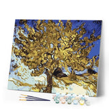 paint by numbers | Van Gogh The Mulberry Tree | famous paintings intermediate trees van gogh | FiguredArt