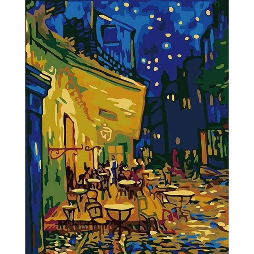 paint by numbers | Van Gogh Café Terrace at Night | easy famous paintings van gogh | FiguredArt