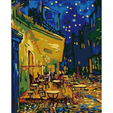 paint by numbers | Van Gogh Café Terrace at Night | easy famous paintings van gogh | FiguredArt