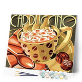 paint by numbers | Cappuccino | easy kitchen | FiguredArt