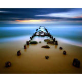 paint by numbers | Bridge under the Water | easy landscapes | FiguredArt