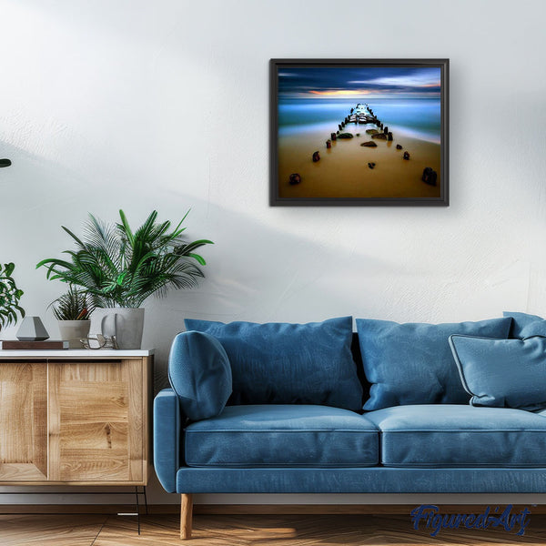 paint by numbers | Bridge under the Water | easy landscapes | FiguredArt