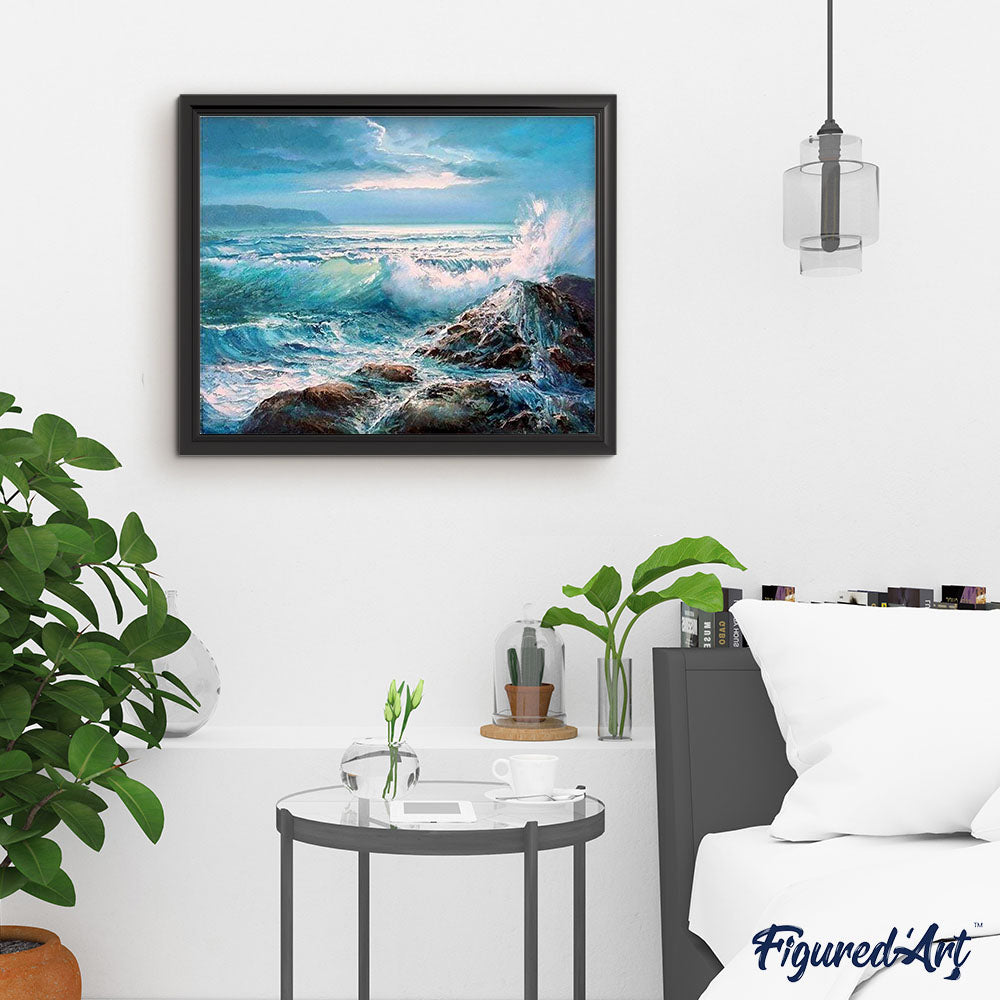 paint by numbers | Waves | advanced landscapes | FiguredArt