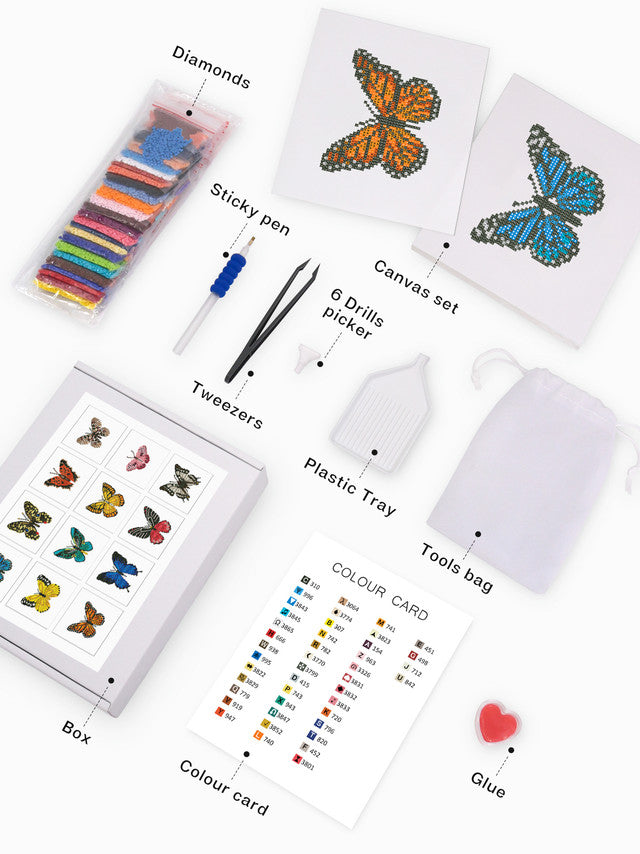 Gem Painting kit - Butterflies 2 series