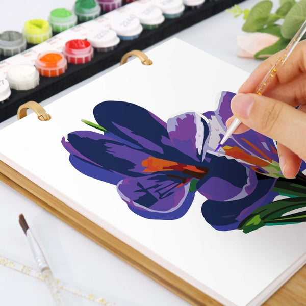 Paint by Numbers Calendar 2026 - Seasonal Flowers