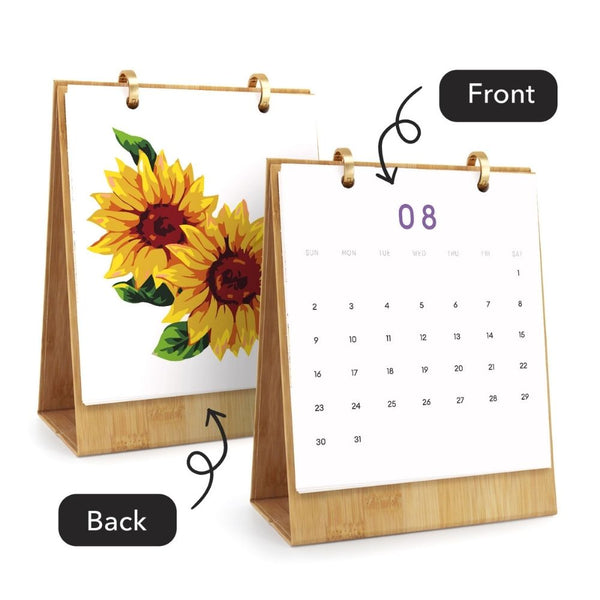 Paint by Numbers Calendar 2026 - Seasonal Flowers