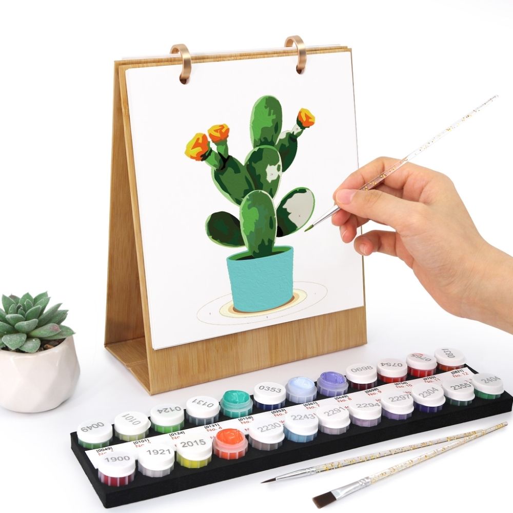 Paint by Numbers Calendar 2026 - Potted Houseplants