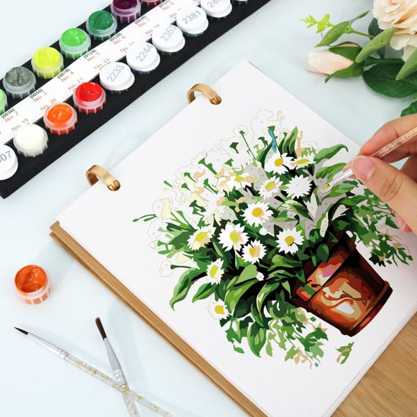 Paint by Numbers Calendar 2026 - Potted Houseplants