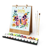 Paint by Numbers Calendar 2026 - Colorful Butterflies Figured'Art