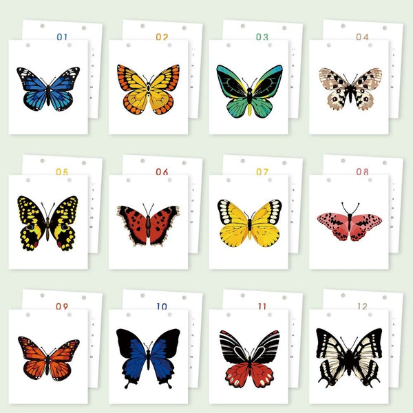 Paint by Numbers Calendar 2026 - Colorful Butterflies