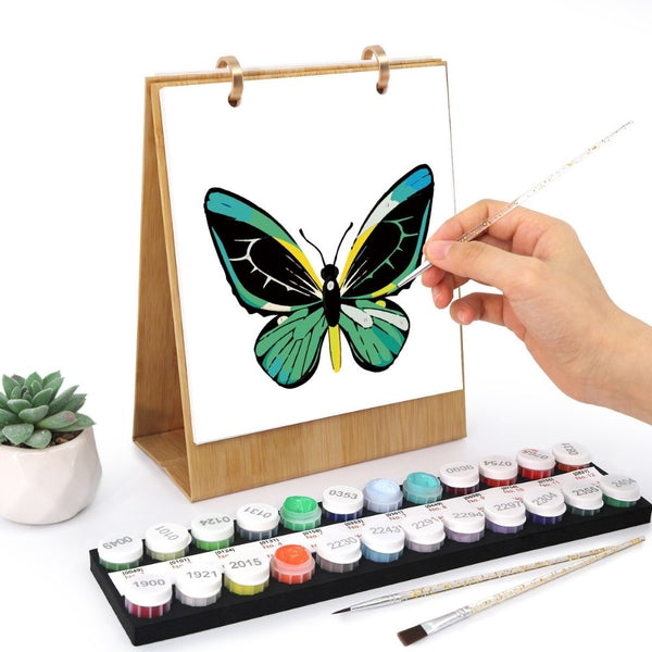 Paint by Numbers Calendar 2026 - Colorful Butterflies