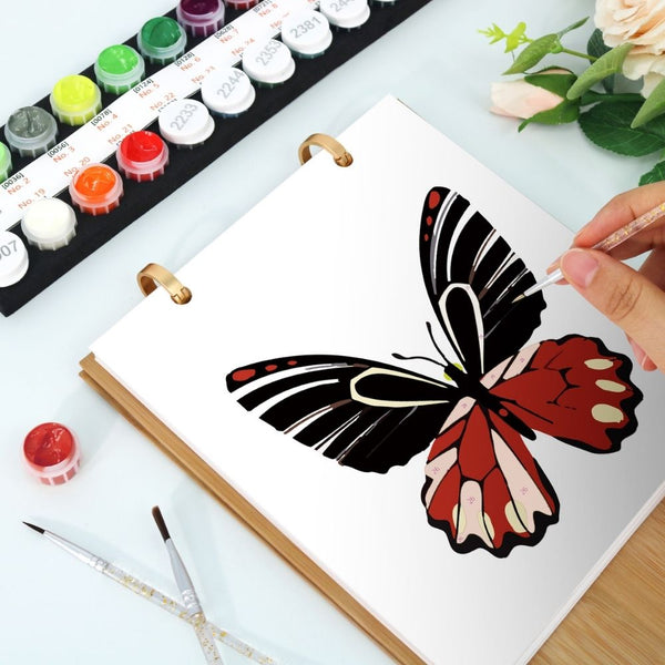 Paint by Numbers Calendar 2026 - Colorful Butterflies