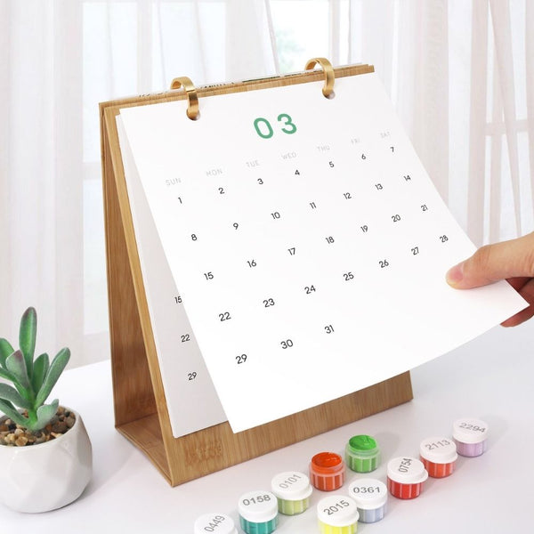 Paint by Numbers Calendar 2026 - Colorful Butterflies