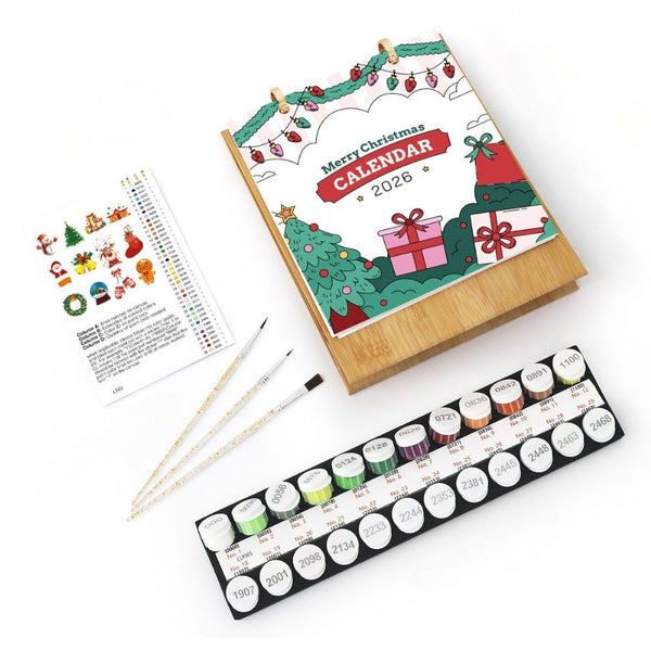 Paint by Numbers Calendar 2026 - Christmas Classics Icons