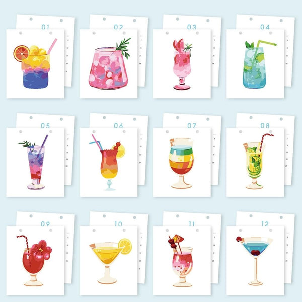 Paint by Numbers Calendar 2026 - Cocktail Drinks