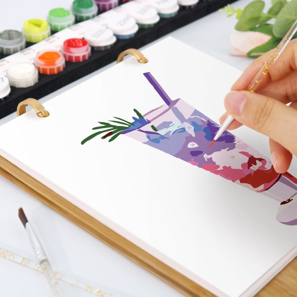 Paint by Numbers Calendar 2026 - Cocktail Drinks