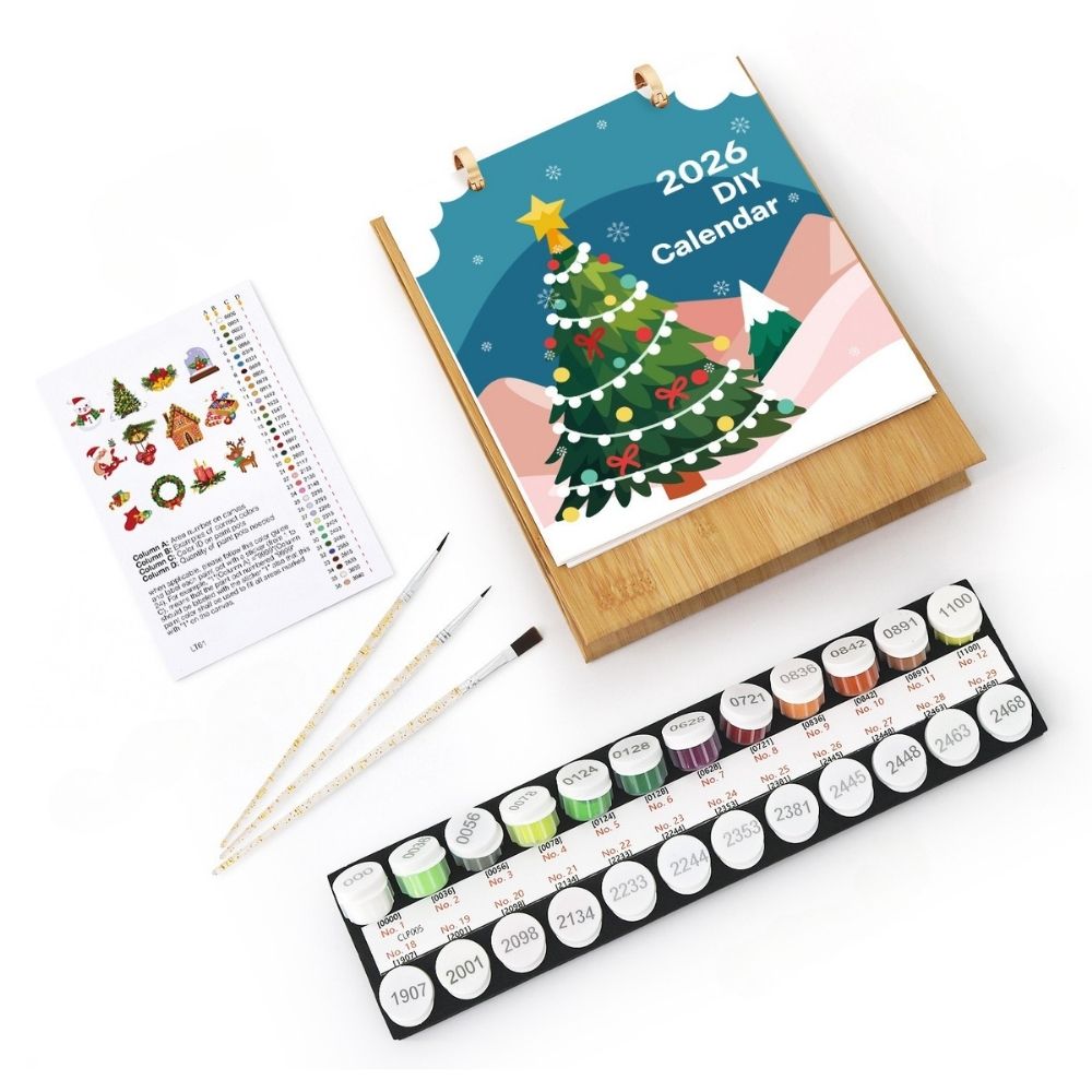 Paint by Numbers Calendar 2026 - Christmas Highlights