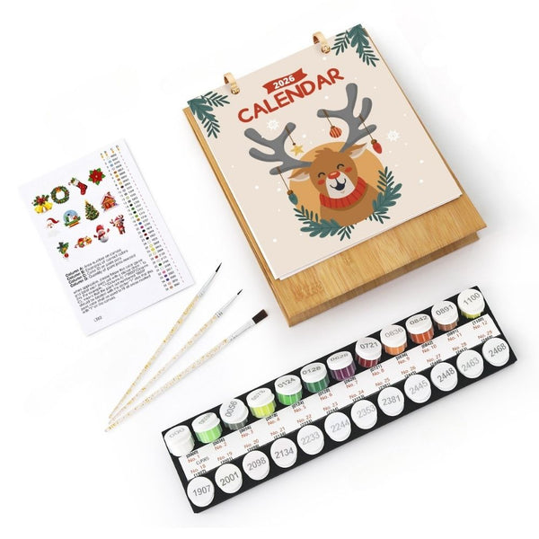 Paint by Numbers Calendar 2026 - Yuletide Icons