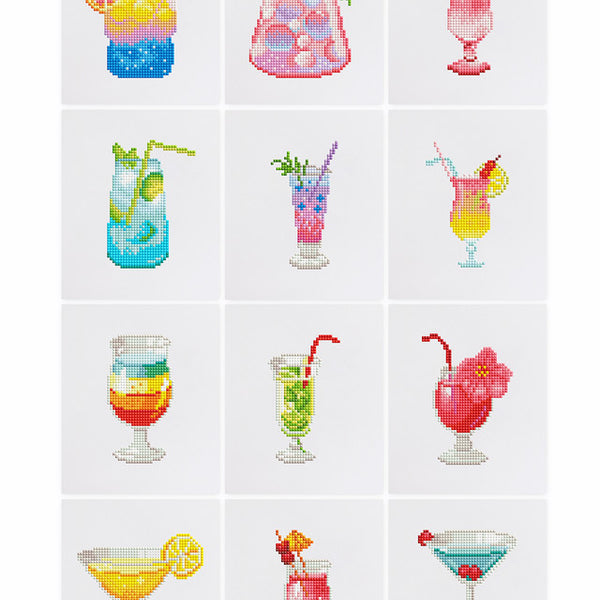 Gem Painting Art kit - Cocktails series