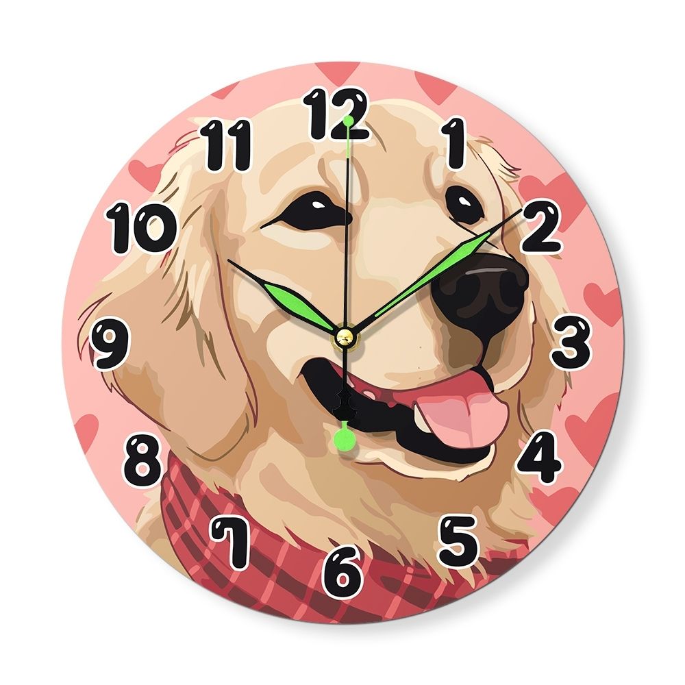 Paint by Numbers Clock - Adorable Dog