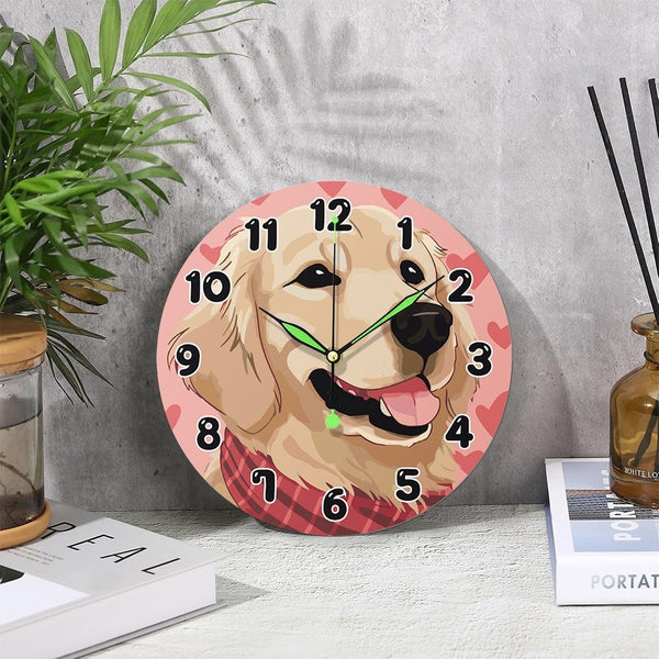 Paint by Numbers Clock - Adorable Dog