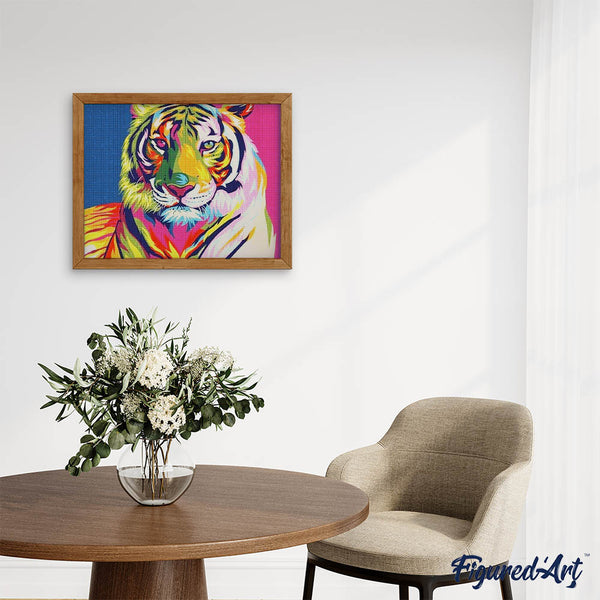 Diamond Painting - Tiger colorful