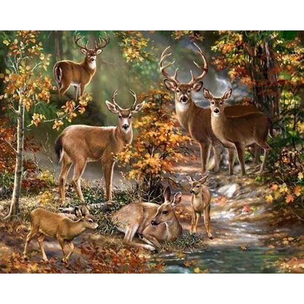 Diamond Painting - Deer Family
