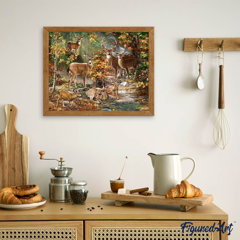 Diamond Painting - Deer Family
