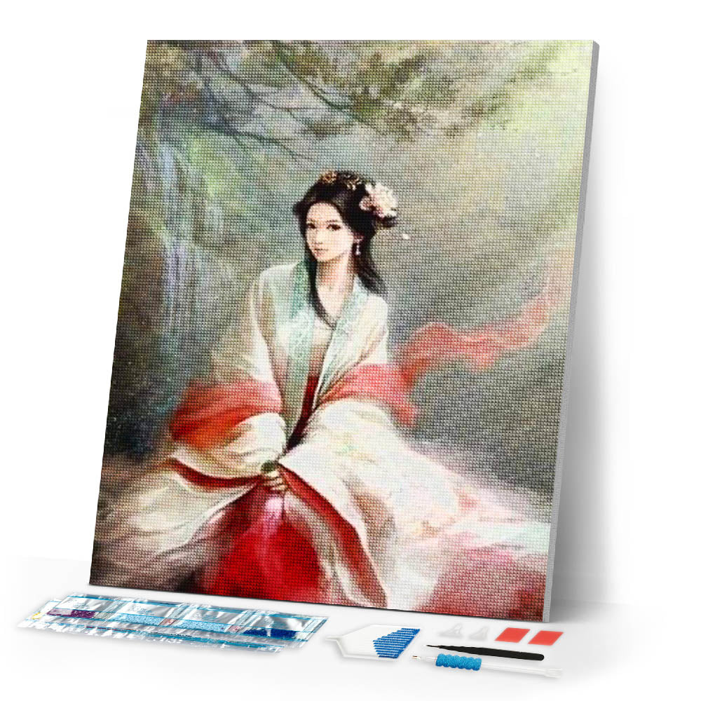 Diamond Painting | Diamond Painting - Chinese Princess | Diamond Painting Romance romance | FiguredArt