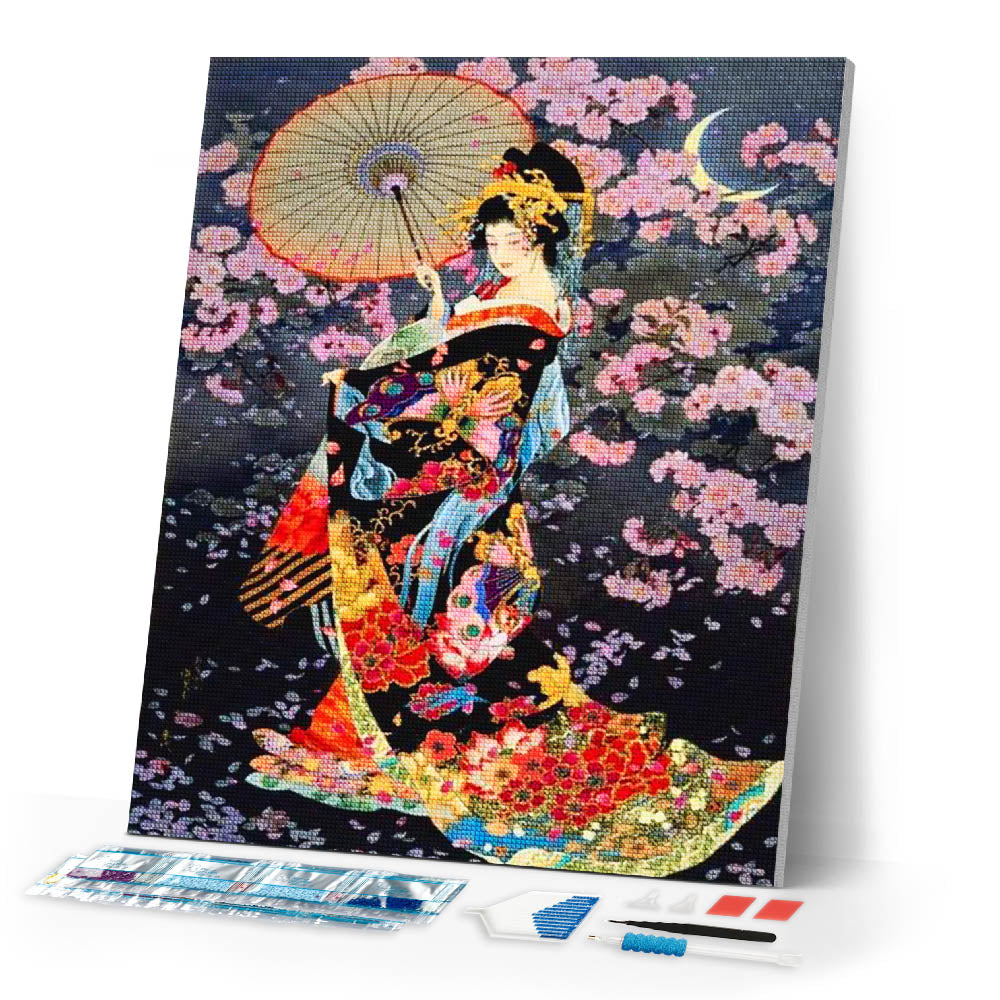 Diamond Painting | Diamond Painting - Traditional Asian Woman | Diamond Painting Romance romance | FiguredArt