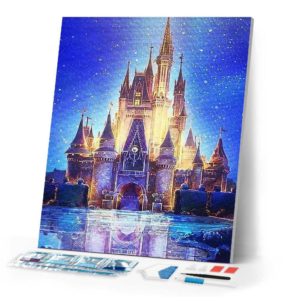 Diamond Painting | Diamond Painting - Fairy Castle | castles Diamond Painting Discover the World discover the world | FiguredArt