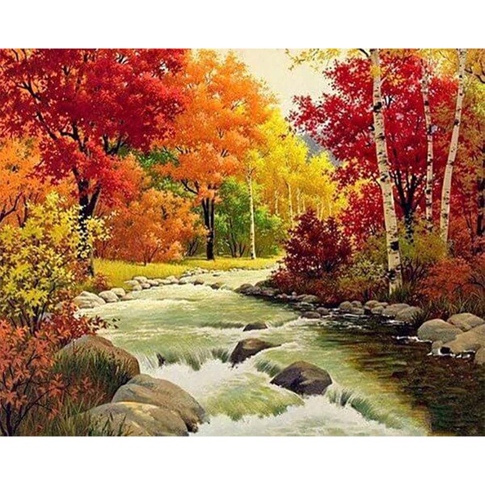 Diamond Painting - River in Autumn
