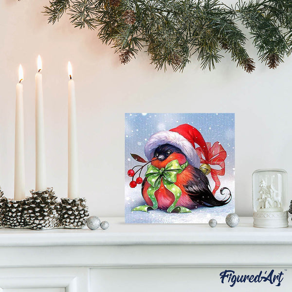 Diamond Painting - Christmas Bird