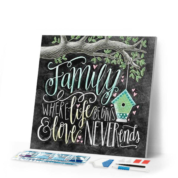 Diamond Painting | Diamond Painting - Family Tree | Diamond Painting Other other trees | FiguredArt