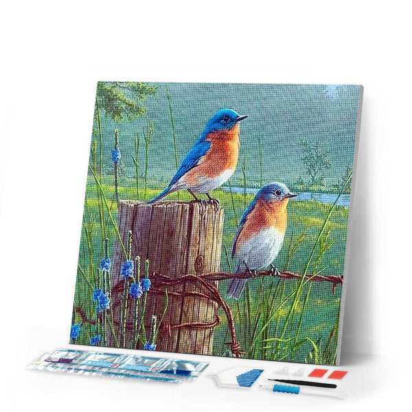 Diamond Painting | Diamond Painting - Small Birds | animals birds Diamond Painting Animals | FiguredArt